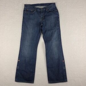 Ralph Lauren Jeans Womens 10 Blue Cuffed Jean‎ Dark Wash Denim VINTAGE